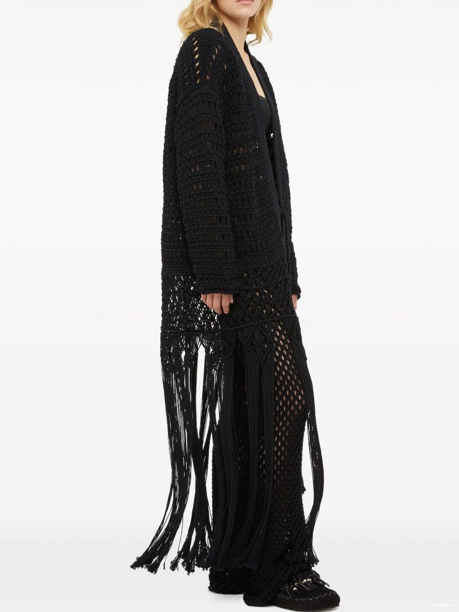 Affordable fringed Alanui cardigan Letter Love India To Women 0716